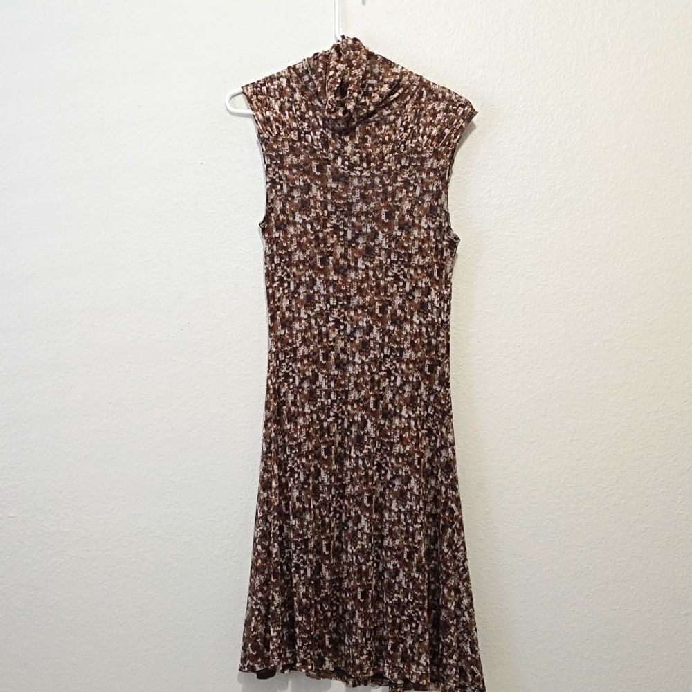 Lynn Ritchie silver vintage silk dress size small